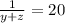 \frac{1}{y+z}=20