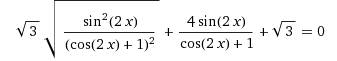 Корень из3 tg^2 x+4tgx+корень из 3=0