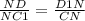 \frac{ND}{NC1}= \frac{D1N}{CN}