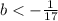 b<- \frac{1}{17}