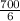 \frac{700}{6}