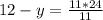 12-y= \frac{11*24}{11}