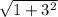 \sqrt{1+ 3^{2} }