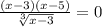 \frac{(x-3)(x-5)}{\sqrt[3]{x-3}}=0