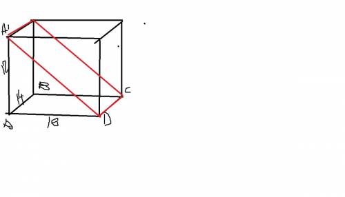 Впрямоугольном параллелепипеде abcda1b1c1d1 известны длины ребер: ad=16,ab=14,aa1=12.найдите площадь