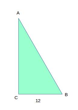 Втреугольнике abc угол c равен 90o, ac = 12, sin a = 3/5. найдите вс?