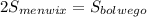 2S_{menwix}=S_{bolwego}\\&#10;