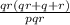 \frac{qr(qr+q+r)}{pqr}