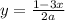 y= \frac{1-3x}{2a}