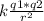 k \frac{q1*q2}{ r^{2} }