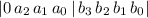 |0\,a_2\,a_1\,a_0\,|\,b_3\,b_2\,b_1\,b_0|