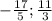 -\frac{17}{5}; \frac{11}{3}