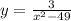 y= \frac{3}{ x^{2} -49}