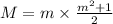 M= m \times \frac{m^2+1}{2}