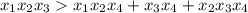 x_{1}x_{2}x_{3} x_{1}x_{2}x_{4}+x_{3}x_{4}+x_{2}x_{3}x_{4}