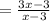 = \frac{3x-3}{x-3}