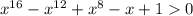 x^{16}-x^{12}+x^8-x+10