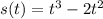 s(t)=t^3-2t^2