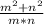 \frac{m^{2}+n^{2}}{m*n}