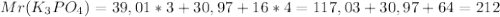 Mr(K_3PO_4)=39,01*3+30,97+16*4=117,03+30,97+64=212