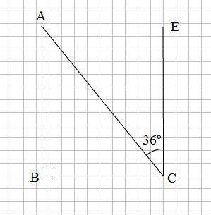 Треугольнике abc угол b равен 90°.через вершину c проведена прямая,которая параллельна стороне ab и