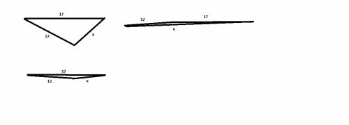 Стороны треугольника 12 см, 17 см и х см.а) составьте выражение для вычесления периметра этого треуг