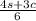 \frac{4s+3c}{6}