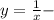 y=\frac{1}{x} -