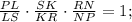 \frac{PL}{LS}\cdot \frac{SK}{KR}\cdot \frac{RN}{NP}=1;