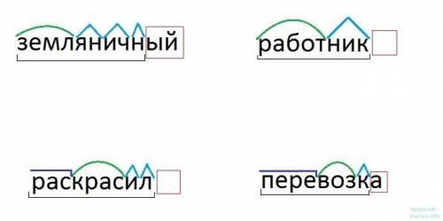 Разобрать по составу: земляничный, раскрасил, работник, перевозка.