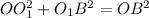 OO_1^{2} + O_1B^{2} = OB^{2}