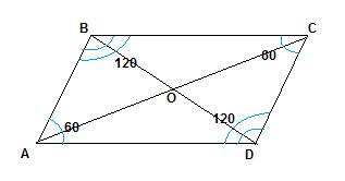 Дано abcd- параллелограмм. ав = 26 см. вс = 12 см. угол а = 60. найти вd i ac