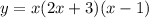 y=x(2x+3)(x-1)