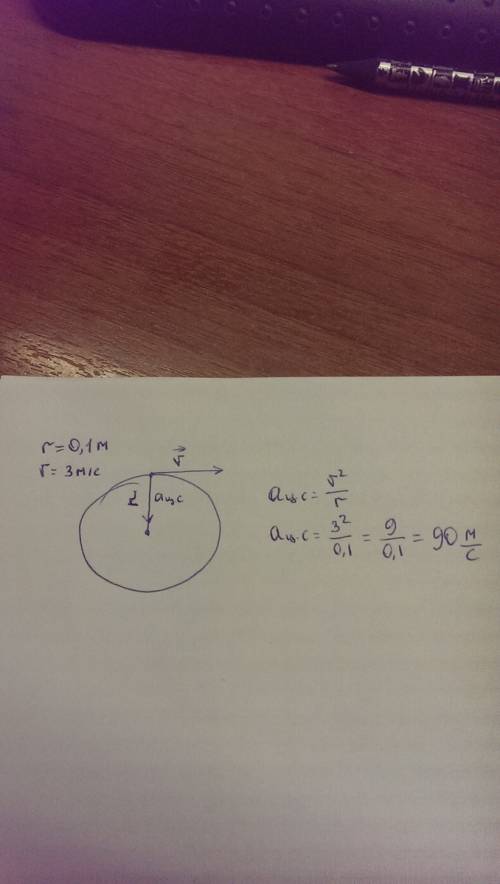 35 за ответ тело движется по окружности радиусом 10 см с постоянной по модулю скоростью, равной 3 м/