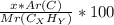 \frac{x*Ar(C)}{Mr(C_XH_Y)} *100%