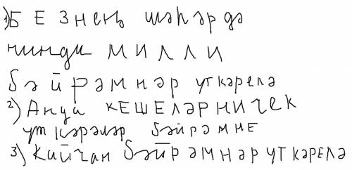 Как перевести на татарский в вашем городе какой национальный праздник проводится? там люди как весел