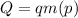 Q=qm(p)