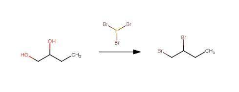 Как из бутандиола-1,2 получить 1,2-дибромбутан ? !