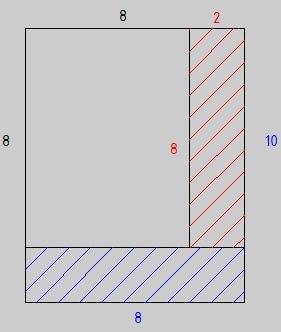 =) начертите квадрат, сторона которого равна 8 см. постройте : а) прямоугольник, площадь которого со