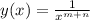 y(x)= \frac{1}{x^{m+n}}