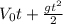 V_{0}t+ \frac{gt^2}{2}