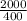 \frac{2000}{400}