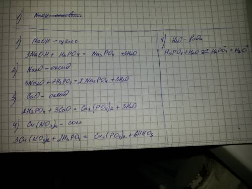 Скакими из следующих веществ- naoh, hcl, h2so4, co2, so3, na2o, cao, cu(no3)2, h2o- будет реагироват