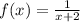 f(x) = \frac{1}{x+2}