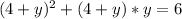 (4+y)^2+(4+y)*y=6