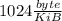 1024\frac{byte}{KiB}