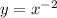 y=x^{-2}