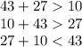 43+2710\\&#10;10+4327 \\&#10;27+10 < 43