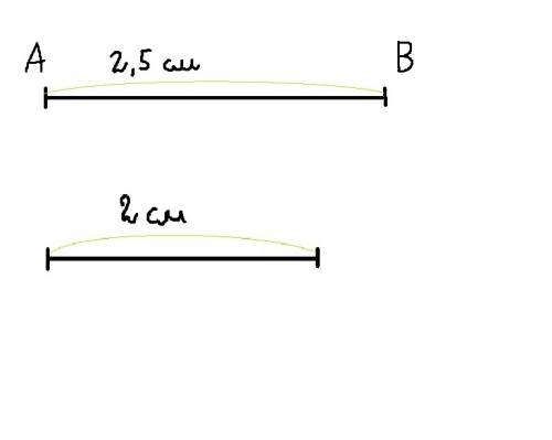 Начертите отрезок, 4/5 длины которого равны длине отрезка ав ( отрезок ав равен 2,5 см нужно