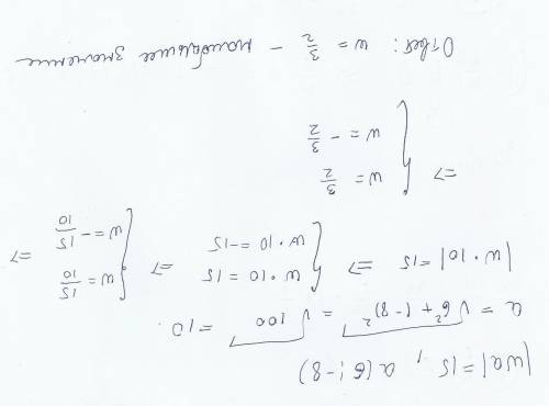 Длина вектора ωa равна 15.найдите наибольшее значение ω, если а(6; -8)